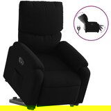 Maison Chic Električni naslanjač - Relax naslanjač s funkcijo vstajanja črn, (22062684) | Shoptok.si