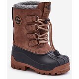 Kesi High Warm Children's Snow Boots with Drawstring Lee Cooper Brown Cijene