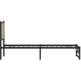  Metalni okvir kreveta bez madraca boja hrasta sonome 107x203 cm | Eponuda.com