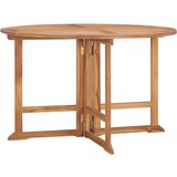 vidaXL Sklopivi vrtni blagovaonski stol Ø110x75 cm od masivne tikovine Cijene