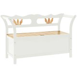 vidaXL Klop bela 107x45x75,5 cm trden les jelke, (20766921) | Shoptok.si