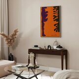  Slika - Henri Matisse – Black and Violet Arabesques on Orange 80x120 U prirodnom drvenom okviru | shoptok.hr