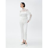 Koton Frilly Tied Chiffon Blouse High Neck | shoptok.hr