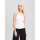 Karl Lagerfeld Top crna / bijela | shoptok.hr
