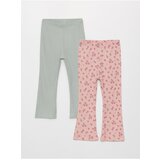 LC Waikiki Baby Girl's Printed Elastic Waist Leggings 2-Pack | shoptok.hr
