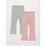 LC Waikiki Baby Girl's Printed Elastic Waist Leggings 2-Pack