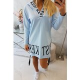 Kesi Dress with hood and print blue | shoptok.hr