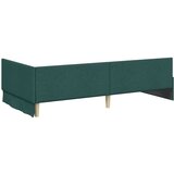vidaXL Kutni okvir kreveta s uzglavljem Tamnozelena 100 x 200 cm | shoptok.hr