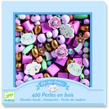 Djeco Komplet 400 lesenih kroglic za izdelavo nakita Rainbow Cene
