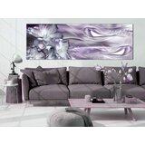  Slika - Lilies and Waves (1 Part) Narrow Pale Violet 150x50 | shoptok.hr