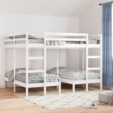  Trostruki okvir kreveta na kat bijeli 160x200/80x160cm borovina | Eponuda.com