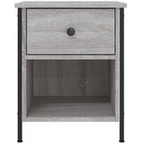  Bočni stolić boja sivog hrasta 40x42x50 cm konstruirano drvo | shoptok.hr