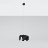 Nice Lamps Crna viseća svjetiljka s metalnim sjenilom ø 24 cm Rossario – Cijene