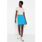 Trendyol Shorts - Blue - High Waist