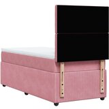 Box spring krevet s madracem ružičasti 80 x 200 cm baršunasti | shoptok.hr