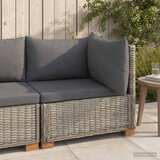  Kutna sofa s jastucima GENDT Prirodni ratan Kubu siva | shoptok.hr