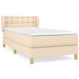 Maison Chic Box spring postelja - Vzmetna postelja z vzmetnico krem 80x200 cm blago SL13695, (21882006) Cene