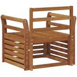  Set vanjskih sofa Čvrsto drvo akacije Smeđa 75,5 x 63 x 73 cm | shoptok.hr