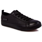 Big Star Men's Low Leather Sneakers KK174009 Black | Shoptok.si