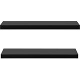  Plutajuće zidne police 2 kom crne 100 x 20 x 3,8 cm | Eponuda.com