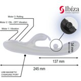 Ibiza Vibrator Rabbit With Massaging Rolling Pearl | Shoptok.si