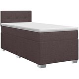  Boxspring krevet s madracem Tamno smeđa 100 x 200 cm Tkanina | shoptok.hr