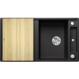 Blanco sudoper AXIA III 5 S InFino SILGRANIT daska drvo, s dalj. upr. - GRAFIT | shoptok.hr