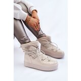 Gemre PM1 Women's Fashionable Lace-up Snow Boots Light beige Carrios | shoptok.hr