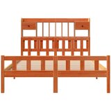  Krevet s regalom za knjige bez madraca 150x200 cm od borovine | shoptok.hr