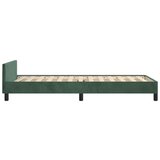  Posteljni okvir z vzglavjem temno zelen 90x190 cm žamet, (20739154) | Shoptok.si
