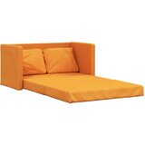 vidaXL Talni raztegljiv kavč 2 v 1 temno rumen 112x174x55 cm blago | Shoptok.si