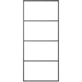Furnova Drsna vrata iz aluminija in ESG stekla 90x205 cm črna, (21945124) | Shoptok.si
