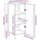  Kreveta Staro drvo 34 5 x 34 x 90 cm Konstruirano drvo | shoptok.hr
