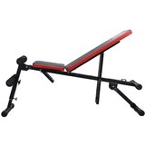 vidaXL podesiva klupa za trbušnjake sa setom utega 60,5 kg | shoptok.hr