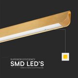  LED luster na sajli LED/36W/230V 3000/4000/6400K zlatni | Eponuda.com