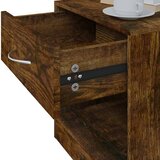  Noćni ormarići s ladicom 2 kom boja dimljenog hrasta | shoptok.hr