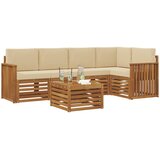  Set vanjskih sofa 6 kom. Prirodna i bež Poliester | shoptok.hr