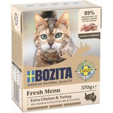  Varčno pakiranje Bozita Tetra koščki v želeju ali v omaki 24 x 370 g - Omaka: piščanec & puran | shoptok.hr