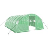 vidaXL Rastlinjak z jeklenim ogrodjem zelen 24 m² 6x4x2 m, (20817194) | Shoptok.si