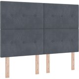 Box Spring Krevet s Madracem Tamno Siva 160x200 cm Baršun | shoptok.hr