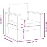  5-dijelna set vrtnih sofa od masivnog drva bagrema s jastucima | shoptok.hr