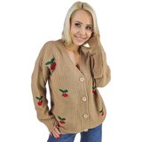 Pri Warm and cozy women's sweater with cherries in autumn LARAMIE | shoptok.hr