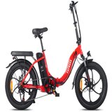 Fafrees električno kolo F20 - 250W motor 576WH baterija 70KM dosega - rdeča, (21162628) Cene