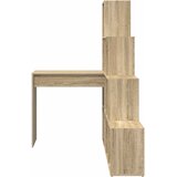  Kutni stol s policom Sonoma hrast 101,5 x 149,5 x 149,5 cm | Eponuda.ba