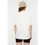 Trendyol White Boyfriend Knitted T-Shirt | shoptok.hr