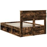  Okvir za krevet s madracem Dimljeni hrast 120 x 190 cm | shoptok.hr