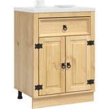  Cabinet s ladicama Med 60 x 46 x 81 5 cm Čvrsto borovo drvo | shoptok.hr