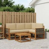  Set vanjskih sofa 5 kom. Prirodna i bež Poliester | Eponuda.com