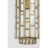 Light & Living Viseča svetilka v bronasti barvi s steklenim senčilom Søstrene – | Shoptok.si