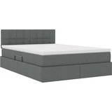  Krevet s madracem i skladištem Tamno siva 140 x 190 cm | shoptok.hr